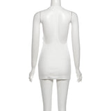 Women's Halter Backless Bodycon Mini Dress