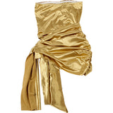 Women's Sequin Corset Mini Dress with Wrap Skirt