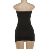 Women's Strapless Cutout Bodycon Mini Dress Sexy