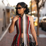 Women's Zip Fringe Festival Top Vest