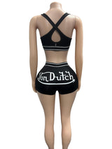 Women's  Bralette and Shorts Lounge Set Chic