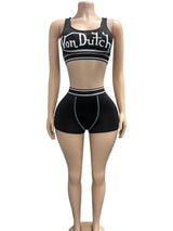 Women's  Bralette and Shorts Lounge Set Chic