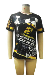 Women's Racing Graphic Oversized Casual T-Shirt