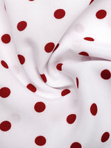 Women's Red Polka Dot Ruched Peplum Cami Tank Top