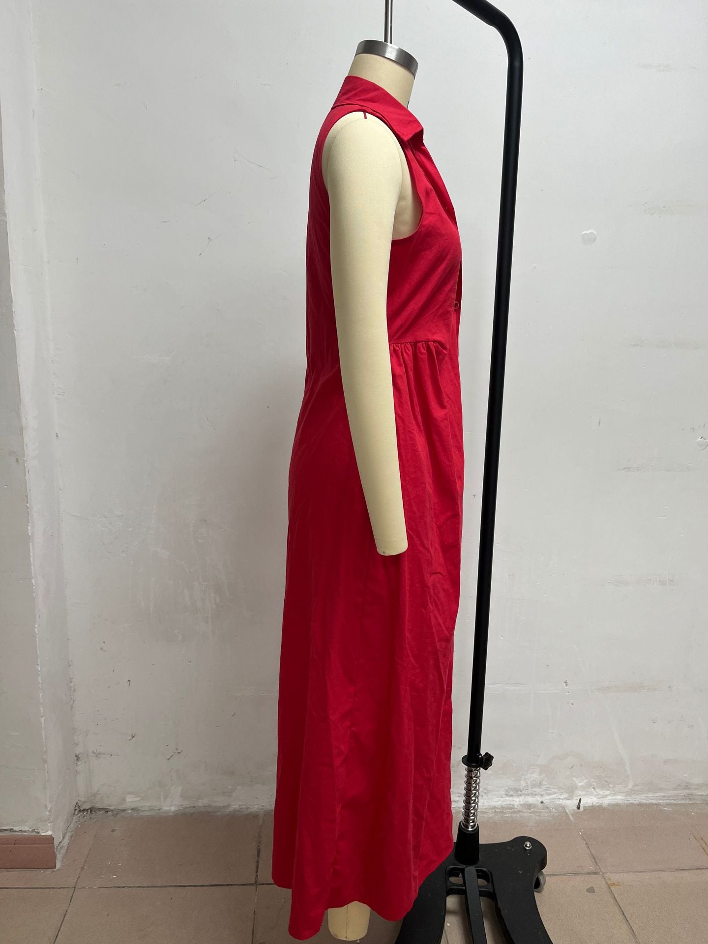 Women's Summer Sleeveless Collared Dress