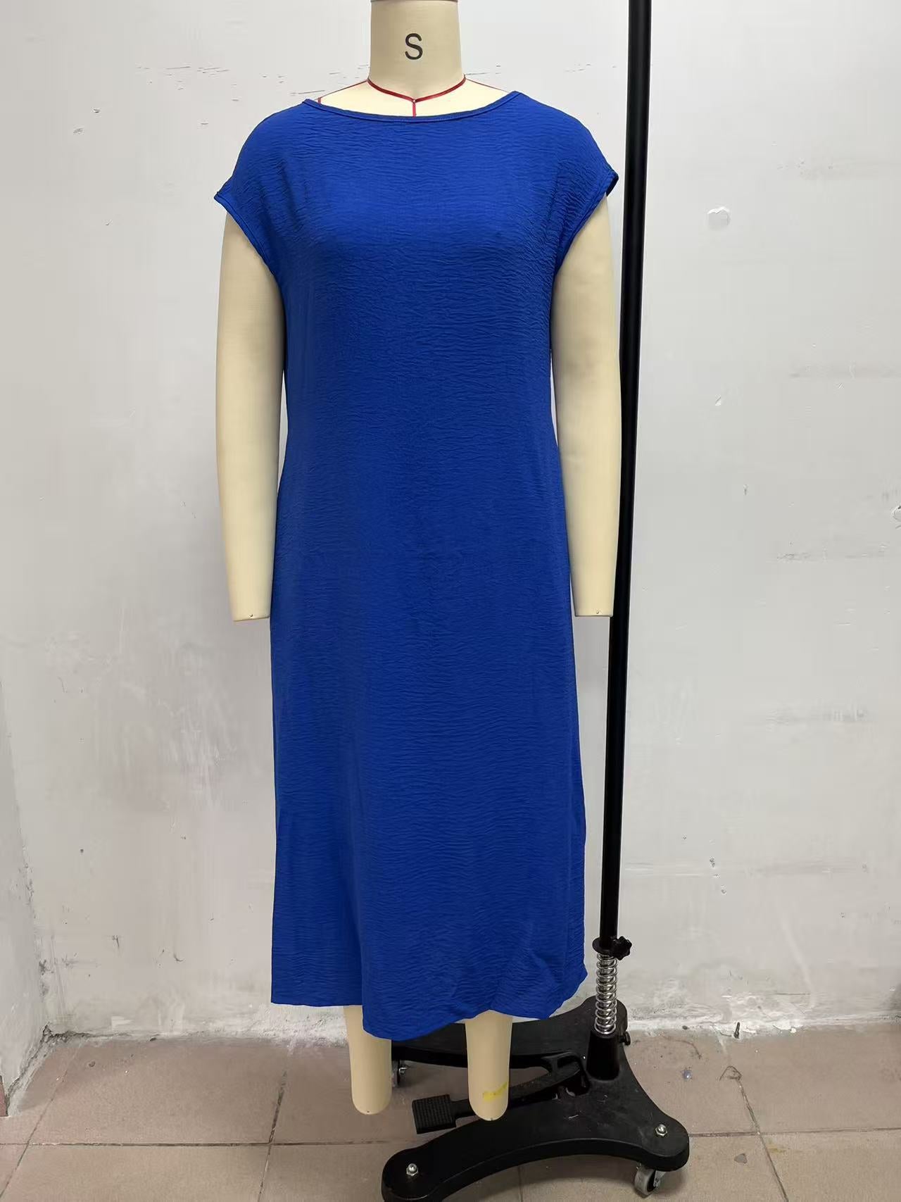 Women's Casual Side Slit Maxi Lounge Dress