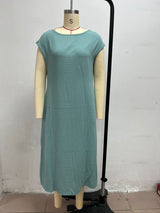 Women's Casual Side Slit Maxi Lounge Dress
