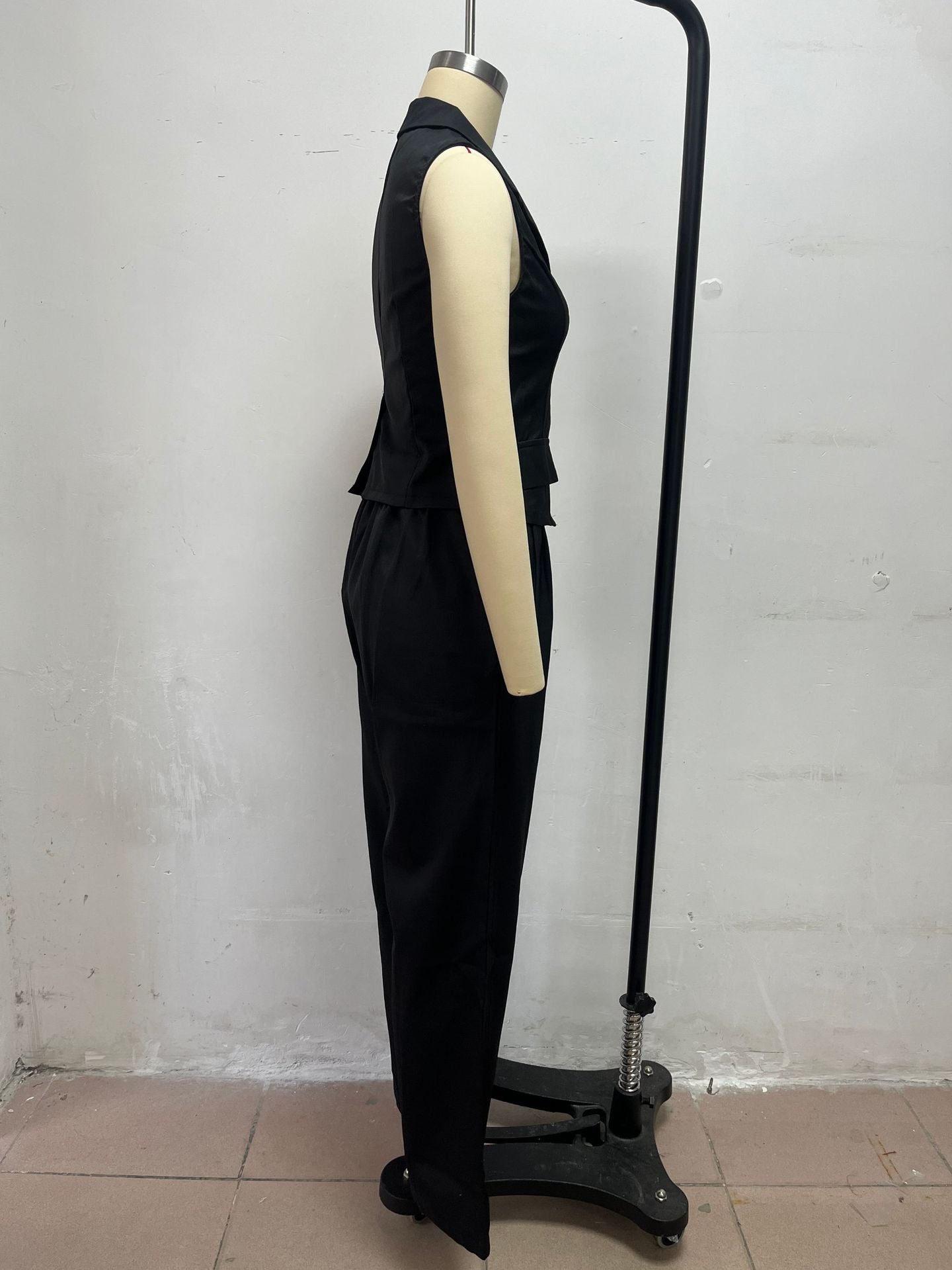 Women's Tailored Vest & Wide Leg Pant Suit Set