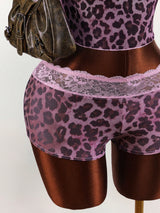 Women's   Lace Trim Cami & Shorts Lounge Set