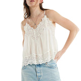 Elegant Black Lace Cami Top