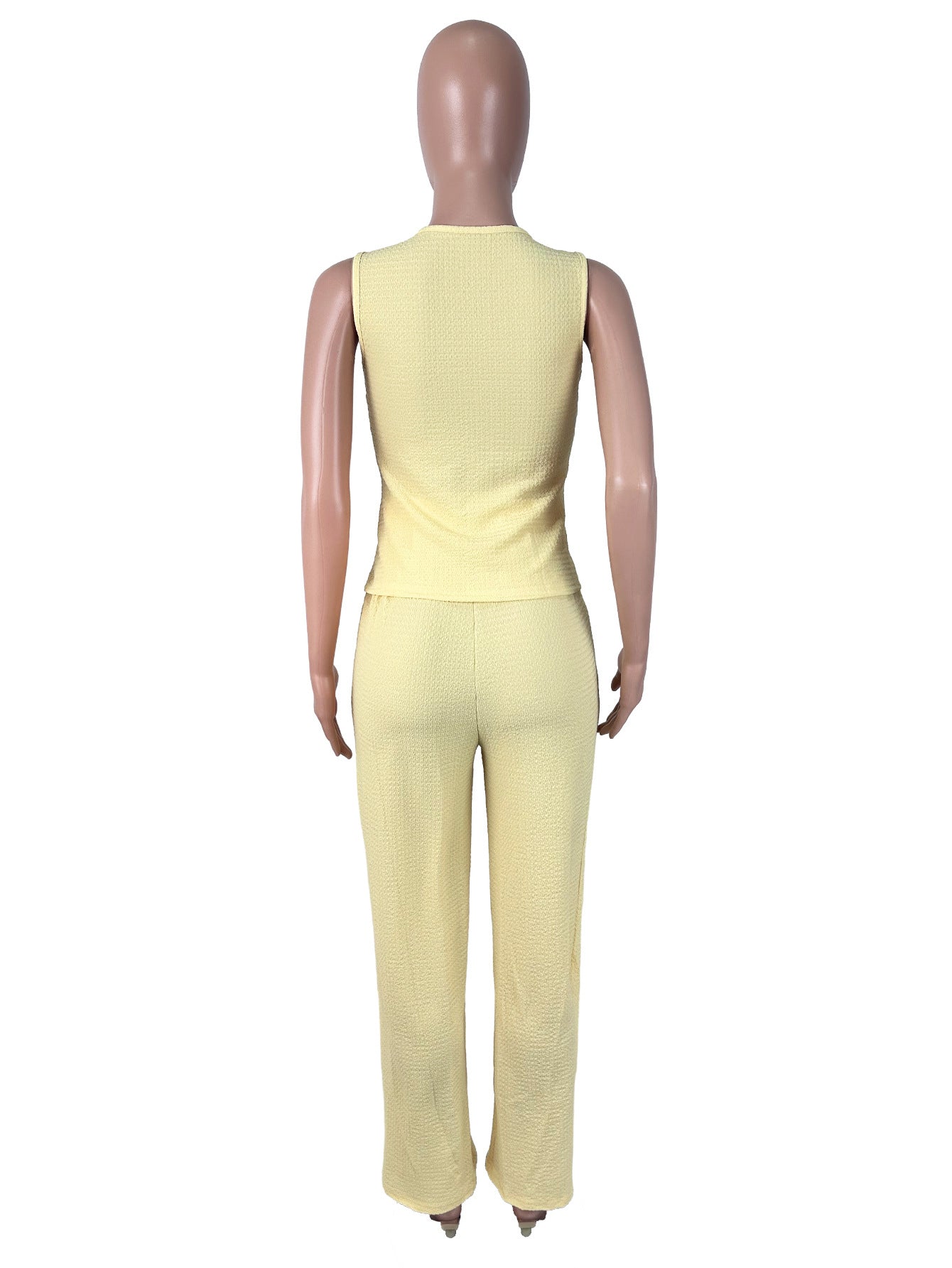 Women's Sleeveless Top & Wide Leg Pants Set