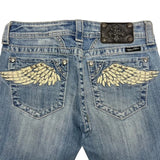 Women's Embroidered Wing Bootcut Jeans