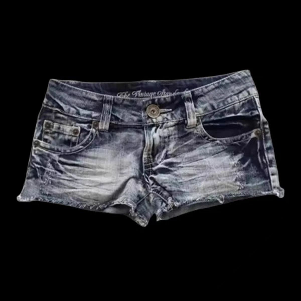 Women's Vintage Low Rise Denim Shorts