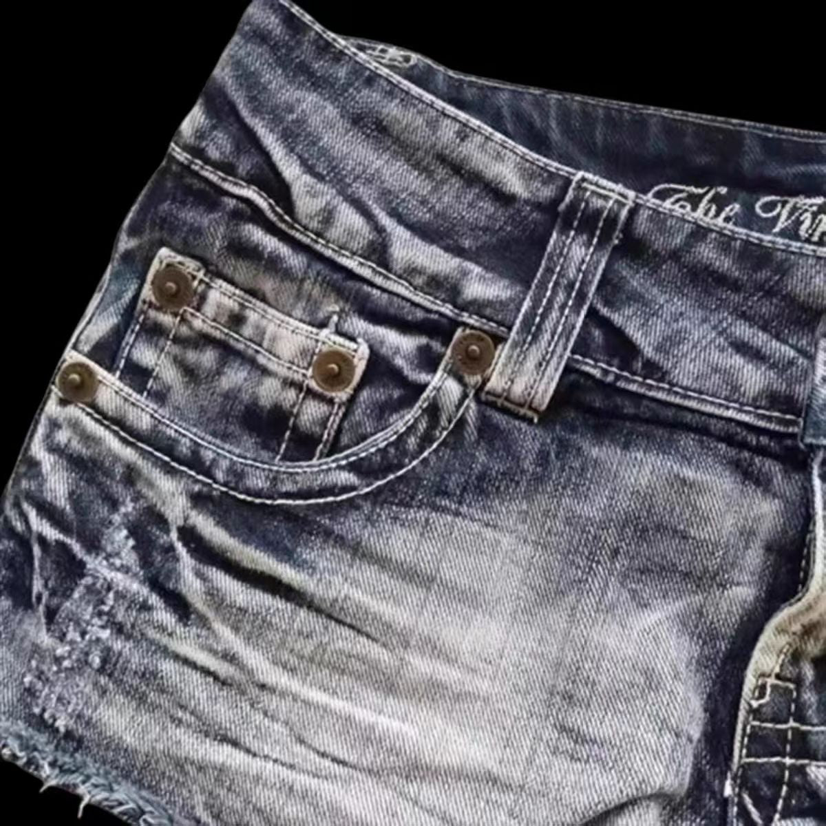 Women's Vintage Low Rise Denim Shorts