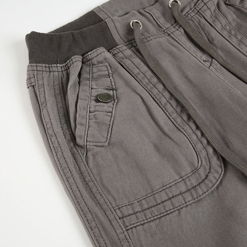 Women's Low Rise Wide Leg Cargo Pants