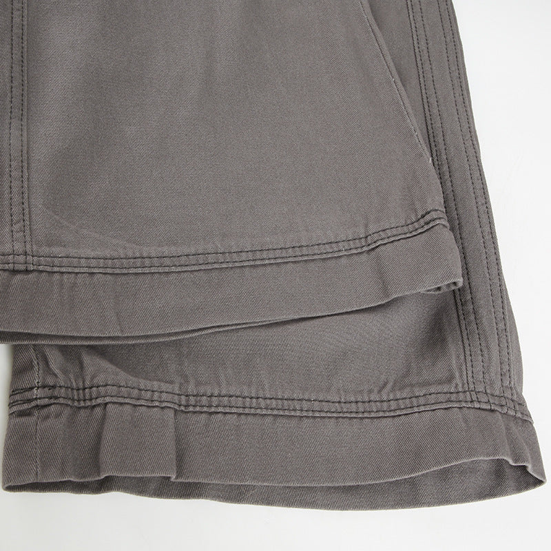 Women's Low Rise Wide Leg Cargo Pants