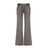 Women's Low Rise Wide Leg Cargo Pants