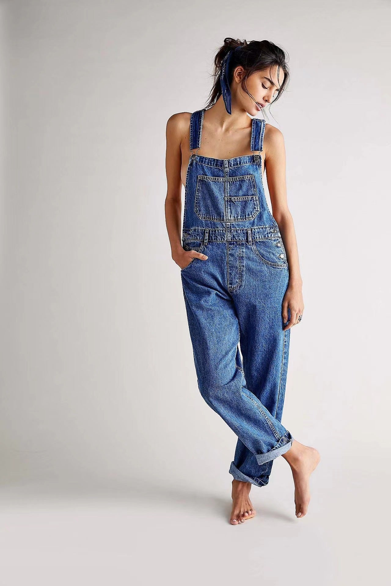 Women's Classic Denim Overalls