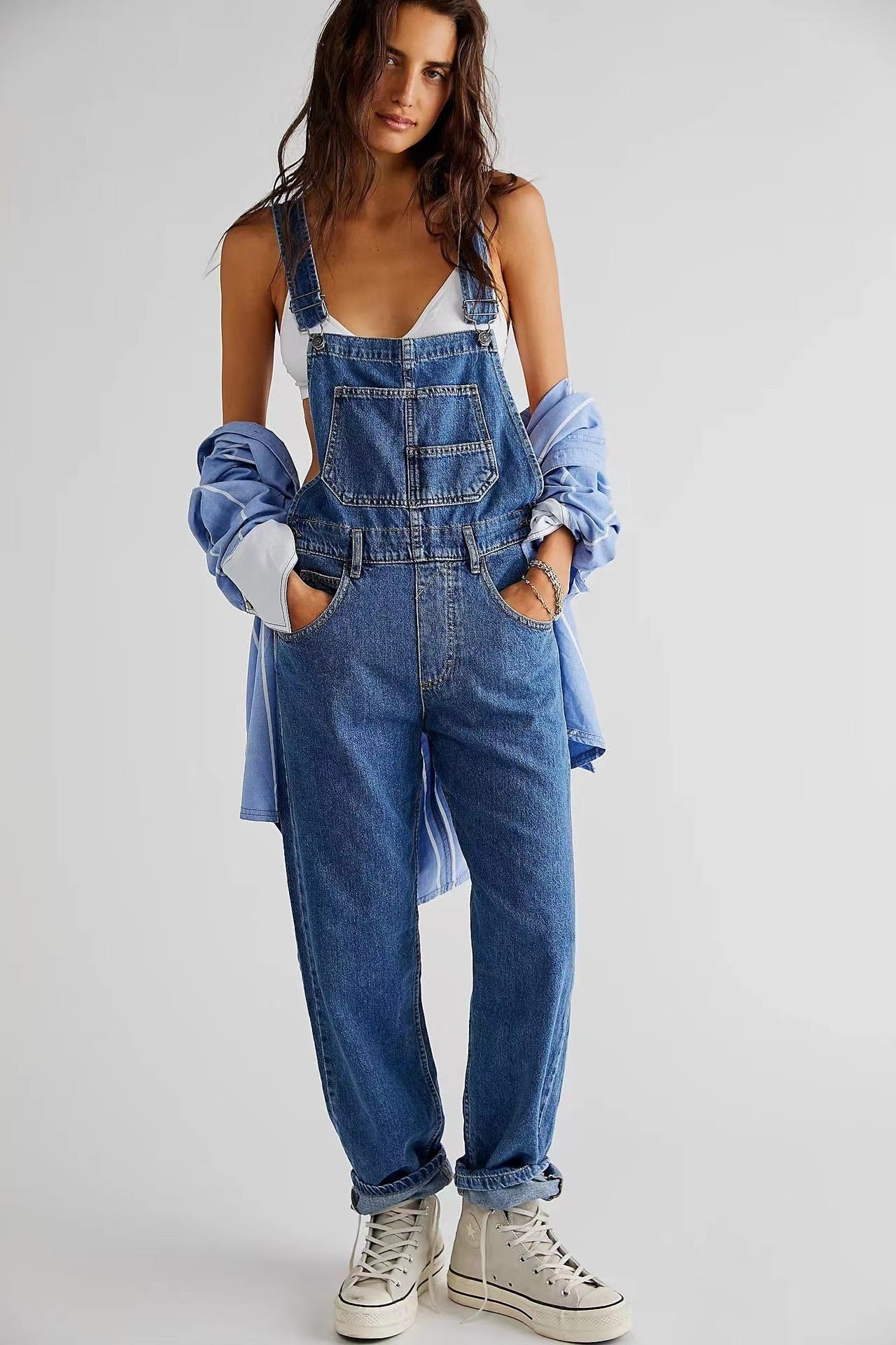 Women's Classic Denim Overalls
