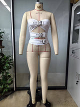 Women's Buckled Cutout Tube Top