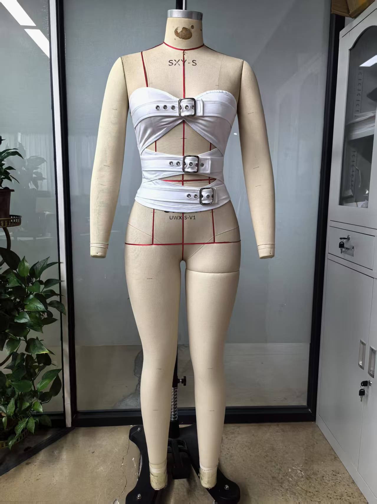 Women's Buckled Cutout Tube Top