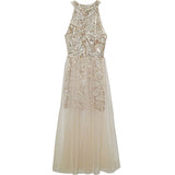 Women's Sequin Halter High-Low Cocktail Dress