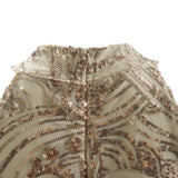 Women's Sequin Halter High-Low Cocktail Dress