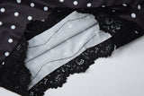 Women's Polka Dot Lace Cami Pajama Set