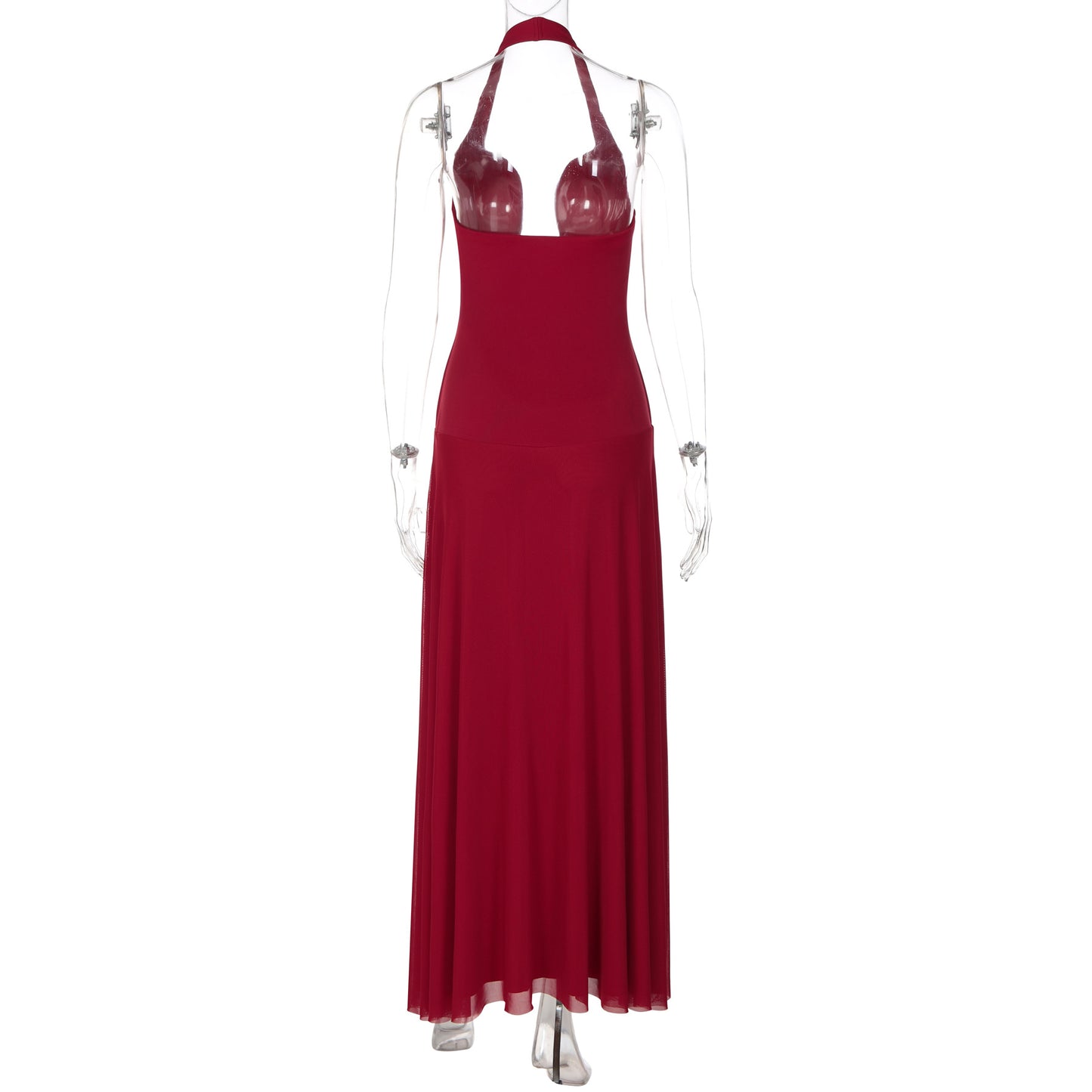 Women's Halter Neck Maxi Evening Dress