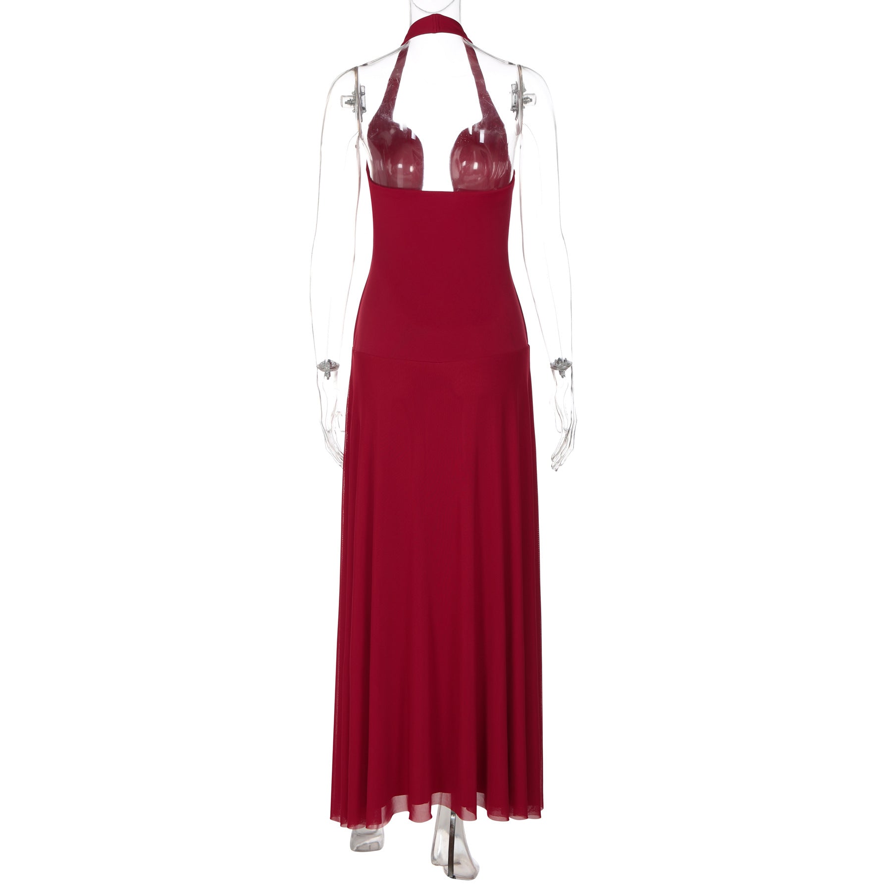 Women's Halter Neck Maxi Evening Dress