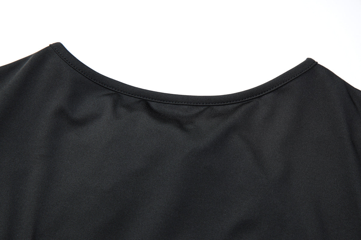 Women's Cut Out Tie Front Slim Fit Top
