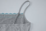 Women's Lace Trim Cami Top and Pants Set
