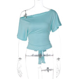 Women's Off Shoulder Short Sleeve Top