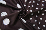 Women's Strapless Polka Dot Mesh Shorts Set