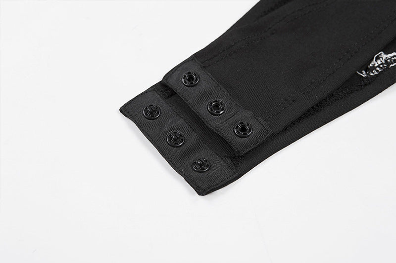 Long Sleeve Graphic Compression Bodysuit