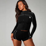 Women`s Zip Front Activewear Set