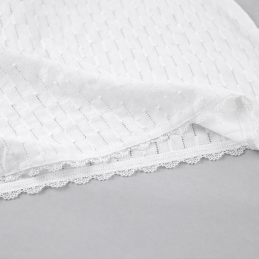 Women`s   Lace Trim Sleeveless Nightdress