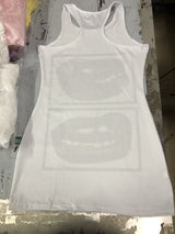 Graphic Print Sleeveless Bodycon Mini Dress