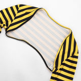 Striped Off Shoulder Top & Shorts Lounge Set