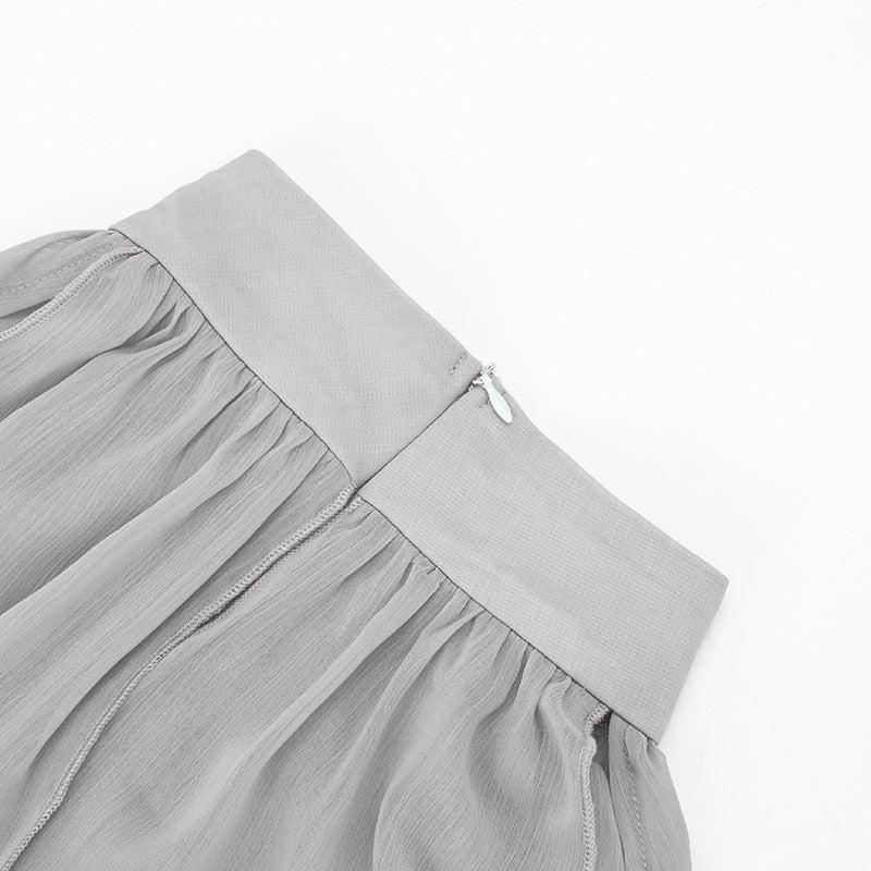 Draped Halter Scarf Neck Sleeveless Blouse Top