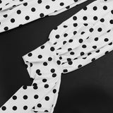 Polka Dot High Neck Bubble Mini Dress for Women