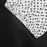Polka Dot High Neck Bubble Mini Dress for Women