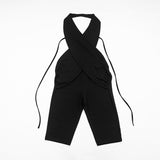 Cut Out Halter Capri Jumpsuit for Women Fashion