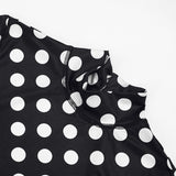 Polka Dot Mock Neck Bodycon Romper for Women Style