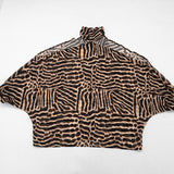 Animal Print Halter Cut Out Romper for Women Chic