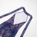 Leopard Print Halter Capri Jumpsuit for Women Chic