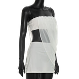 Strapless Drape Mini Dress for Women Elegant Chic