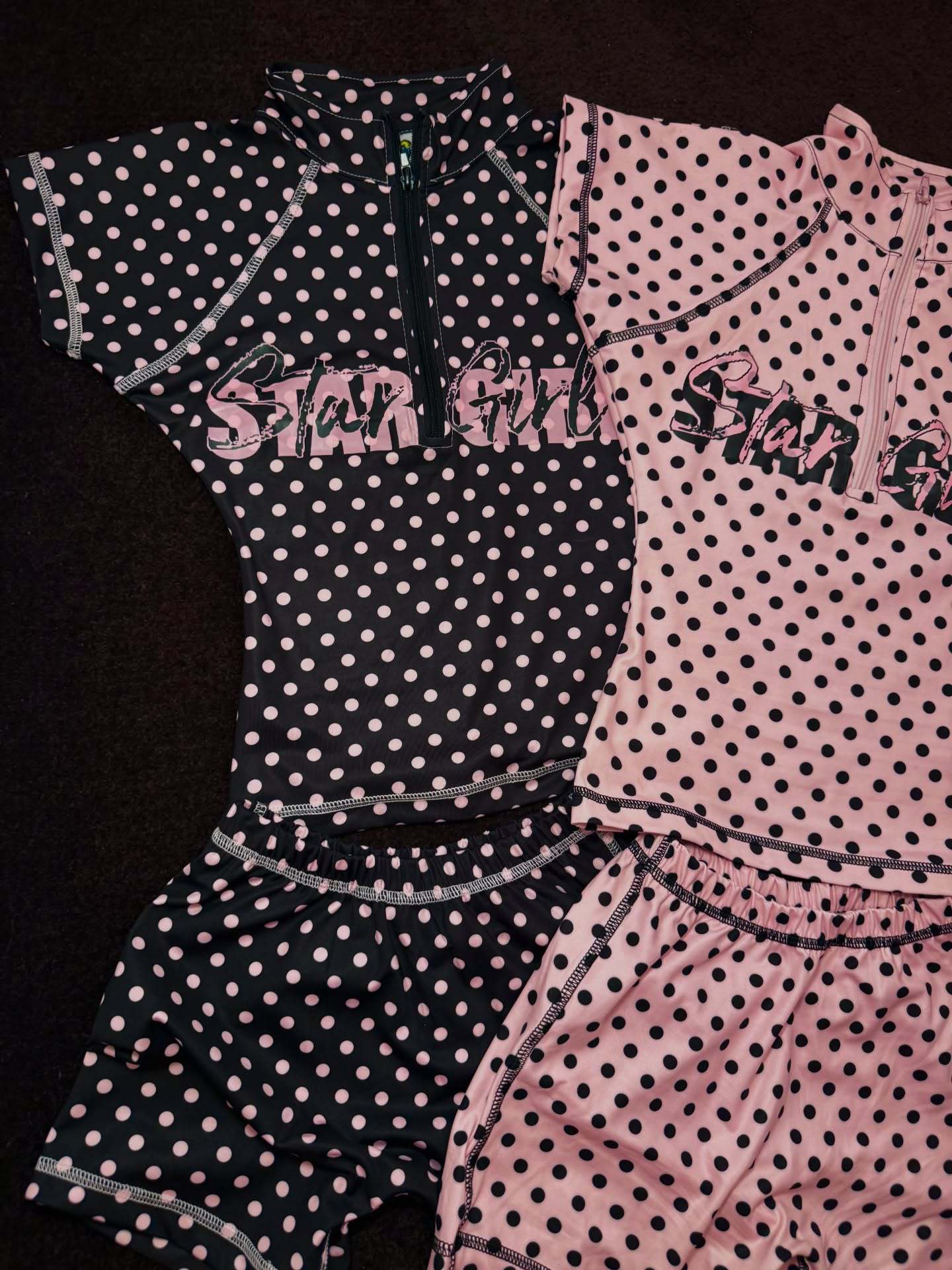 Polka Dot Zip Front Romper