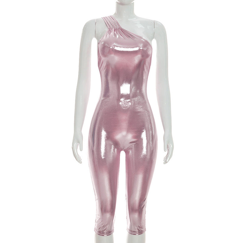 Halter Capri Bodycon Jumpsuit