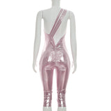 Halter Capri Bodycon Jumpsuit